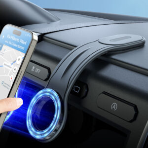 eSamcore for MagSafe Car Mount Detachable, Bendable Aluminum Arm Magnetic Phone Holder for Car